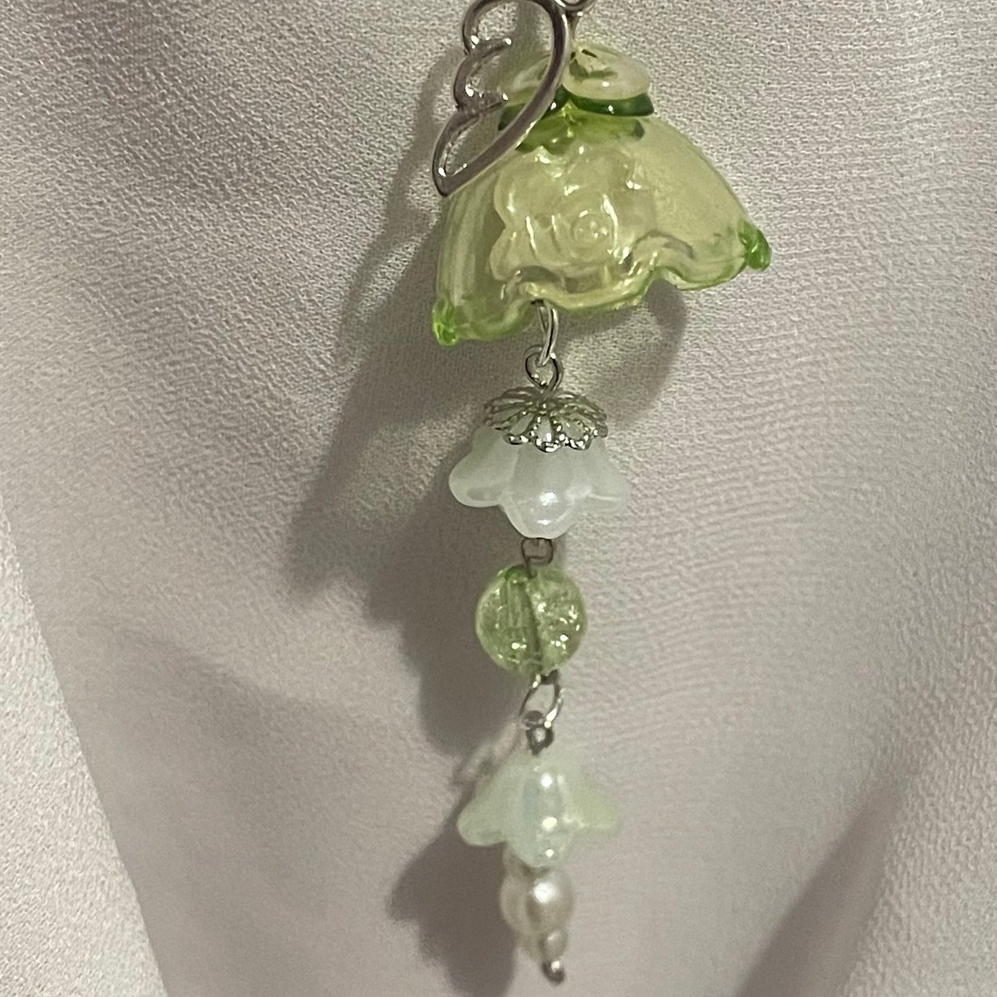 Green Jellyfish Keychain