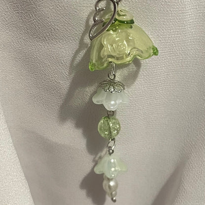 Green Jellyfish Keychain