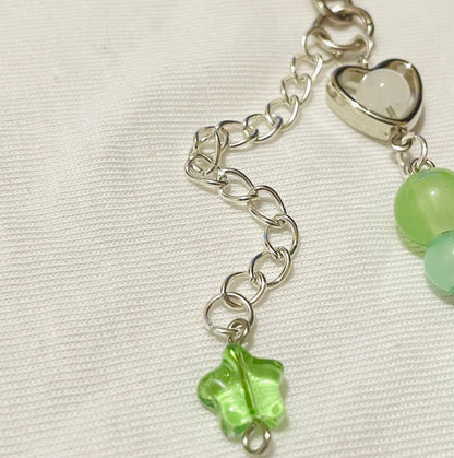 Chunky Green Star Keychain